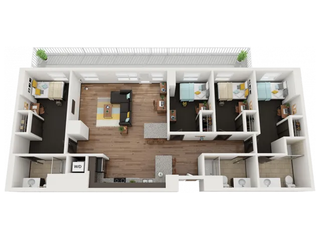 4 Bedroom 3 Bathroom H