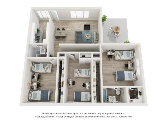 Coronado 3x2 Renovated Floor Plan