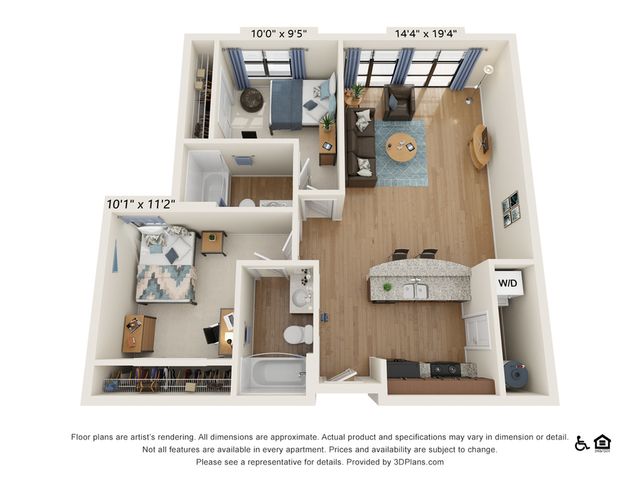 2 Bedroom 2 Bathroom B