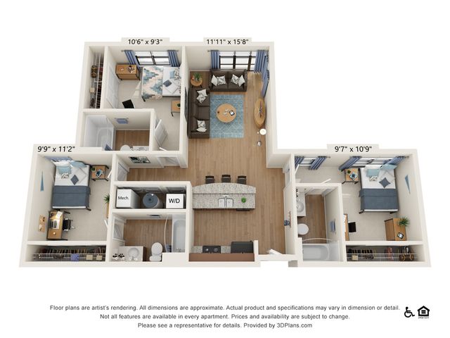 3 Bedroom 3 Bathroom B