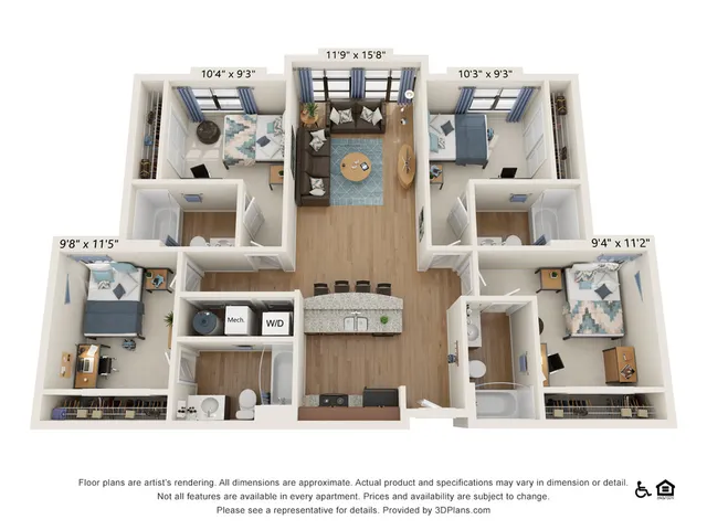 4 Bedroom 4 Bathroom E