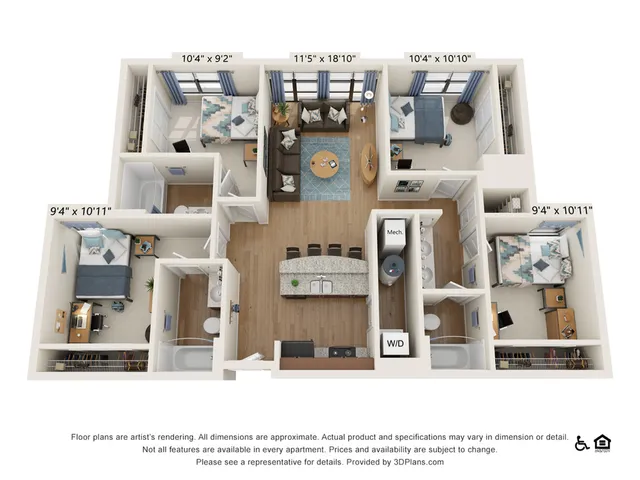 4 Bedroom 3 Bathroom B