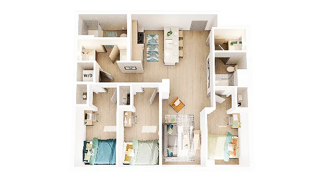 3 Bedroom 2 Bathroom C7