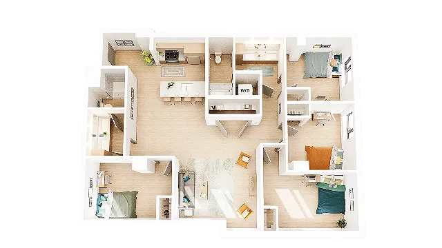4 Bedroom 2 Bathroom D5