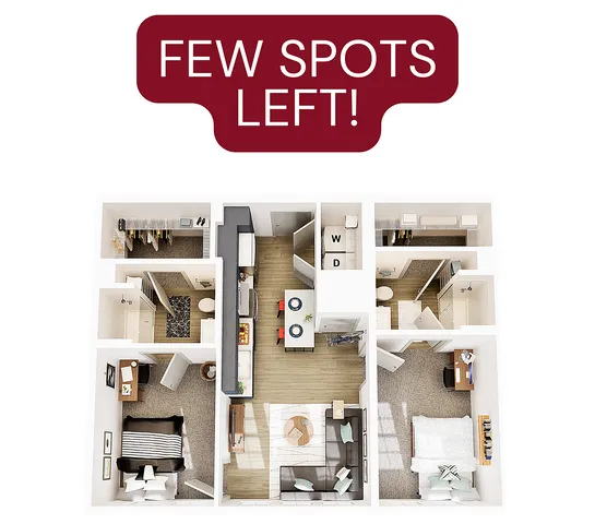 2 Bedroom 2 Bathroom B1