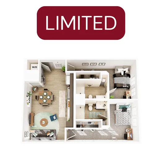 2 Bedroom 2 Bathroom B3