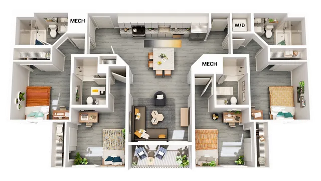 D1 | 4 bed 4 bath