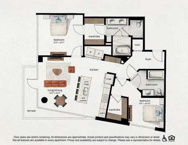PH B1 | 2x2 | 1190 sq ft