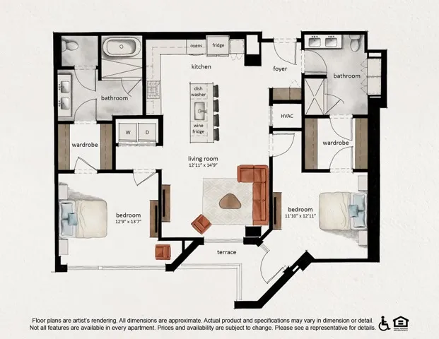 PH B5 | 2x2 | 1331 sq ft