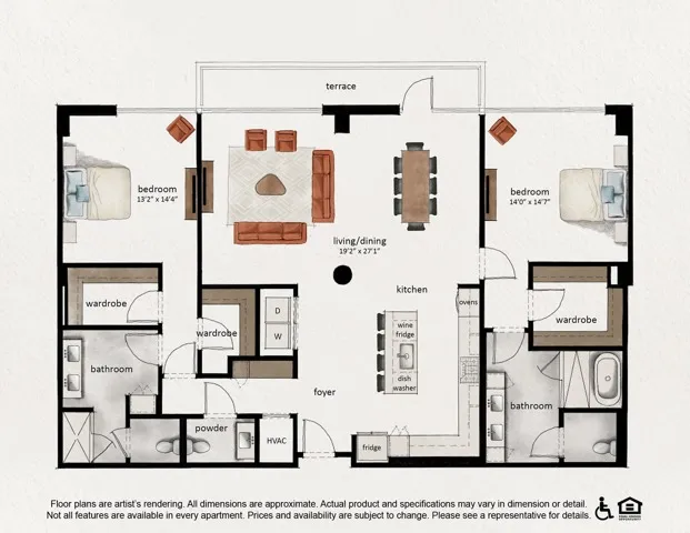 PH B7 | 2x2.5 | 1936 sq ft
