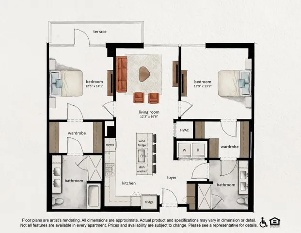 PH B3 | 2x2  | 1270 sq ft