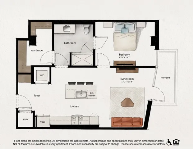 A06 | 1x1 | 778 sq ft