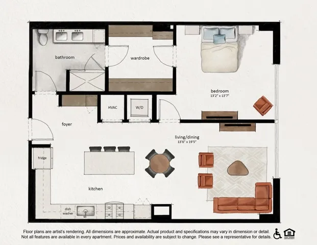 A12A | 1x1 | 967 sq ft