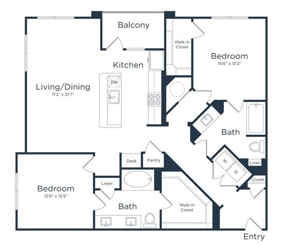 B2-HC | 2x2 | 1278 sq ft