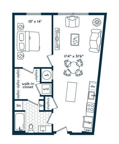 2x2 (1090 SF)