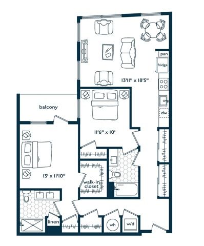 2x2 (1104 SF)