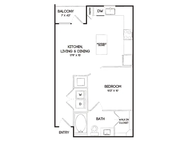 A1 Studio Floor Plan