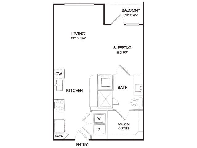 A1A Studio Floor Plan