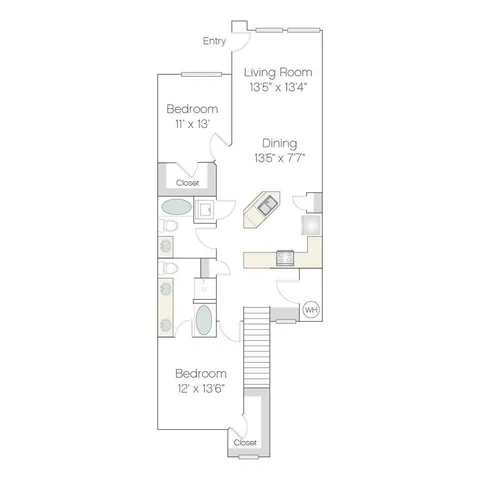 BT3.GR | 2 bed 2 bath | from 1283 square feet