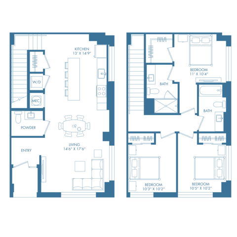 C1TH | 2x2.5 | 1414 sq ft