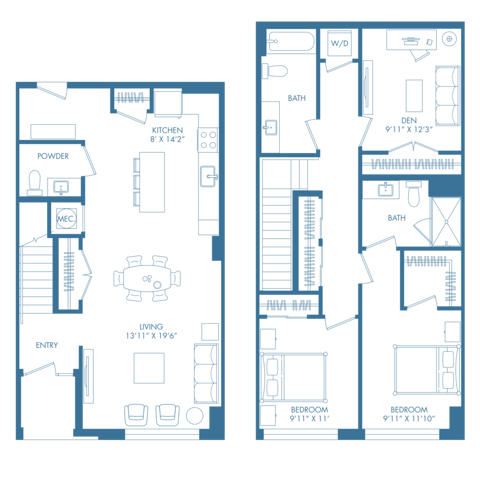 B19THD | 3x2.5 | 1526 sq ft