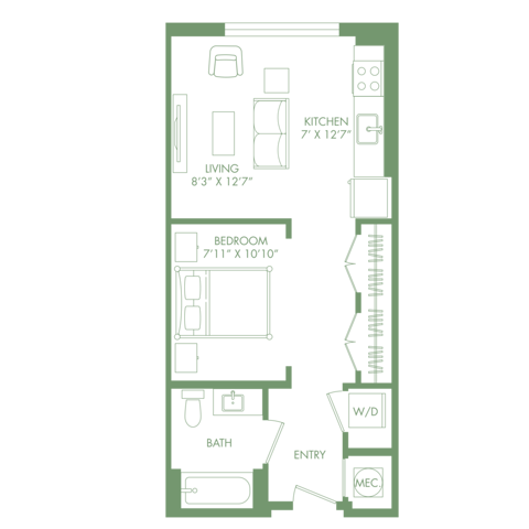 S3 | studio | 546 Sq Ft