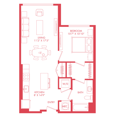 A10 | 1x1 | 731 sq ft