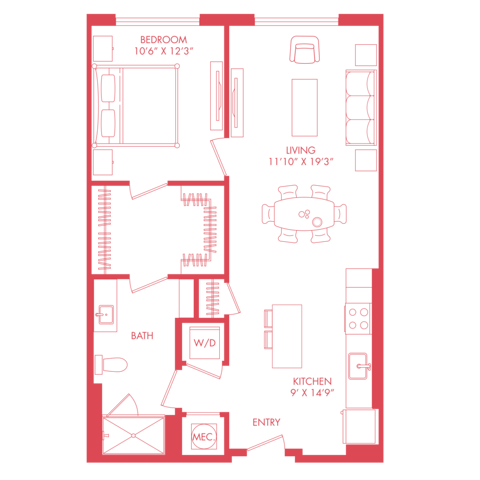 A15 | 1x1 | 830 sq ft