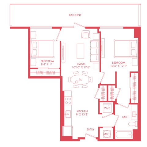A17D | 1x1 | 841 sq ft