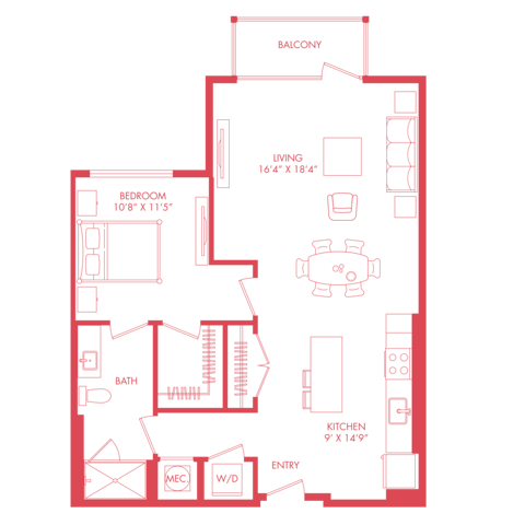 A20 | 1x1 | 889 sq ft