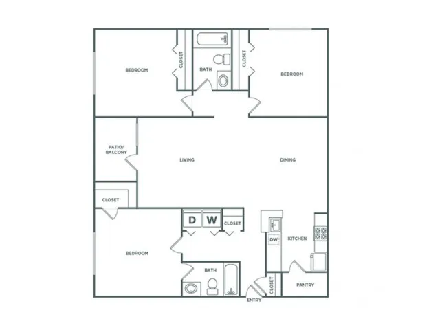 The Terrace (1266 SF)