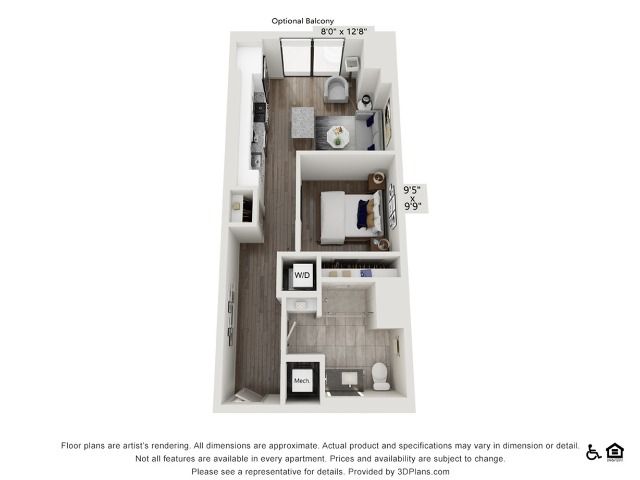 1x1 | 619 sq ft