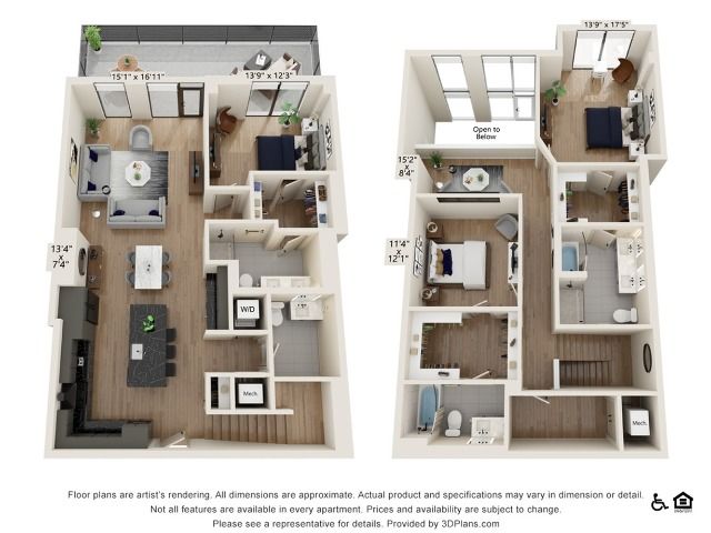 3 bed 3.5 bath | 2310 sq ft