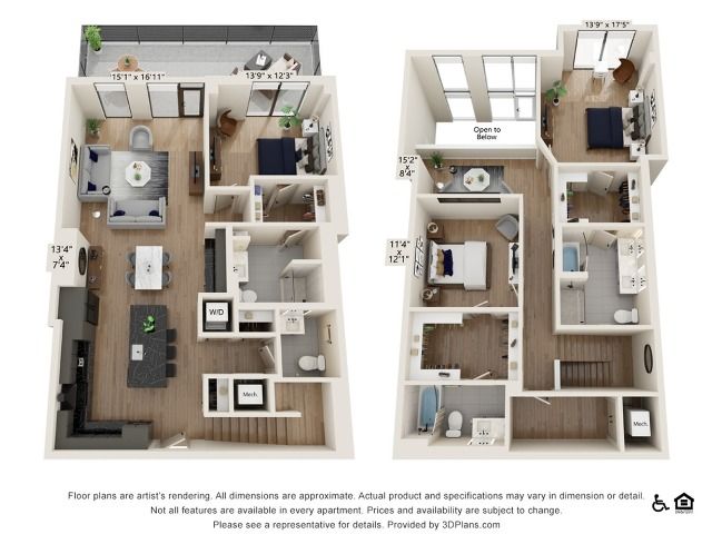3 bed 3.5 bath | 2312 sq ft