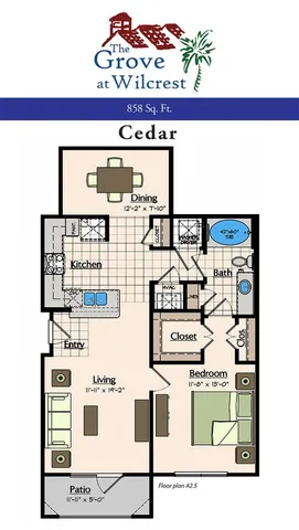 One Bedroom Floorplan