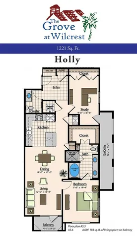 One Bedroom Floorplan