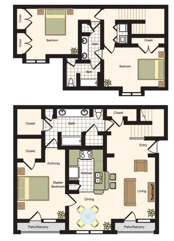 E | 3x2 | 1542 sq ft