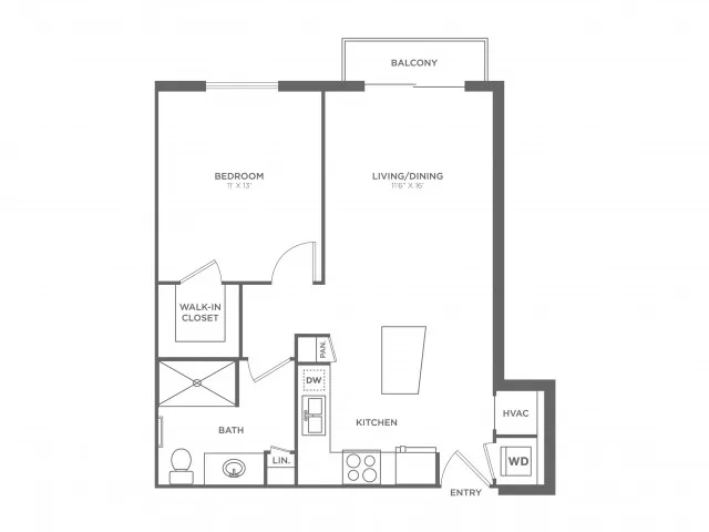Van Gogh | 1 bed 1 bath | from 668 square feet