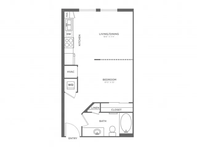 Retna | Studio1 bath | from 514 square feet