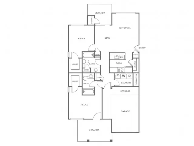 B4G | 2 bed 2 bath | from 1217 square feet