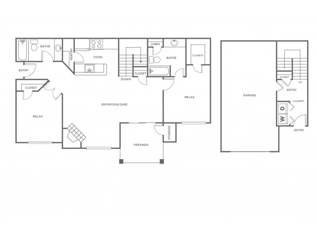B5G | 2 bed 2 bath | from 1323 square feet