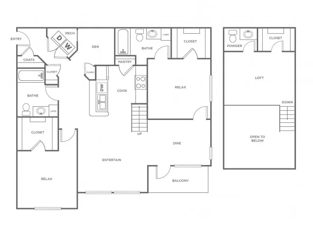 B1L | 2 bed 3 bath | from 1356 square feet