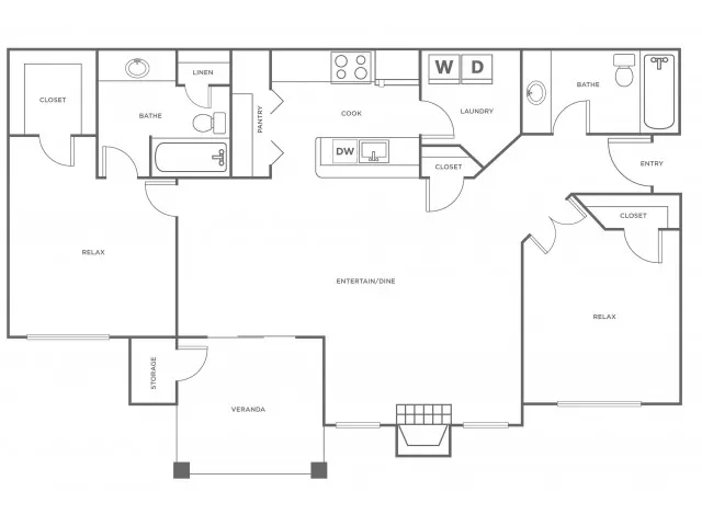 B2R | 2 bed 2 bath | from 1158 square feet