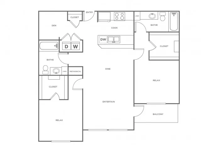 B2L | 2 bed 2 bath | from 1317 square feet