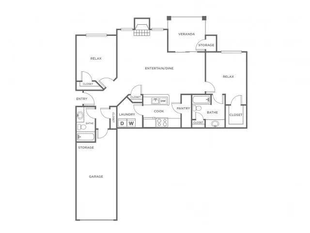 B3G | 2 bed 2 bath | from 1184 square feet