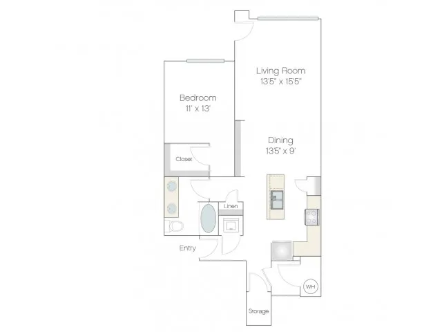 AT1 | 1 bed 1 bath | from 888 square feet