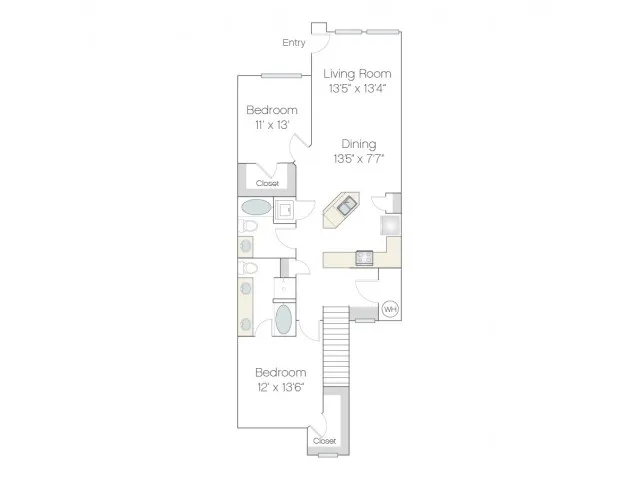 BT3 | 2 bed 2 bath | from 1283 square feet