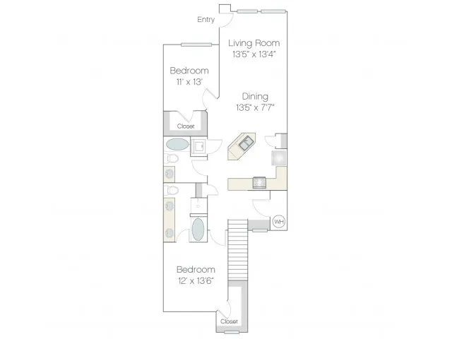 BT3.GR | 2 bed 2 bath | from 1283 square feet