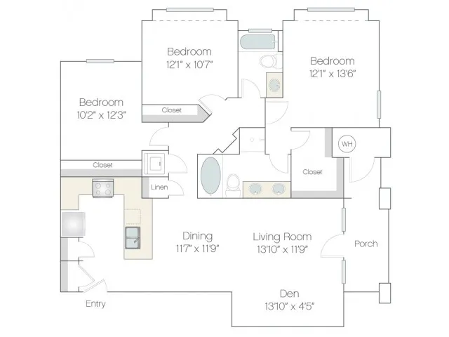 C2 | 3 bed 2 bath | from 1378 square feet
