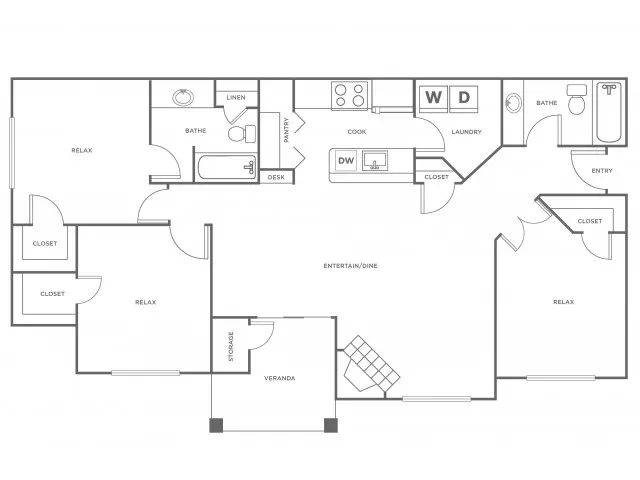C1R | 3 bed 2 bath | from 1367 square feet